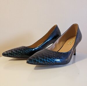 Joy In Love Snakeskin Kitten Heels Size 7.5